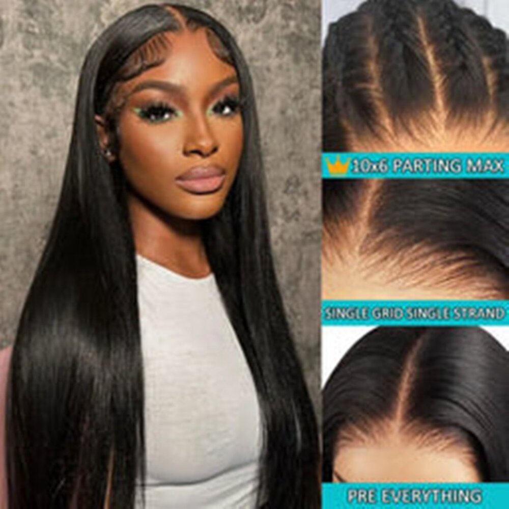 New Ashimary 22" 100% Human Hair Light Yaki Invisi-Strap™ 360 Lace Wig - Picture 6 of 10